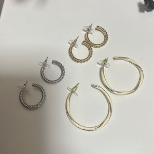 LOFT hoop earrings